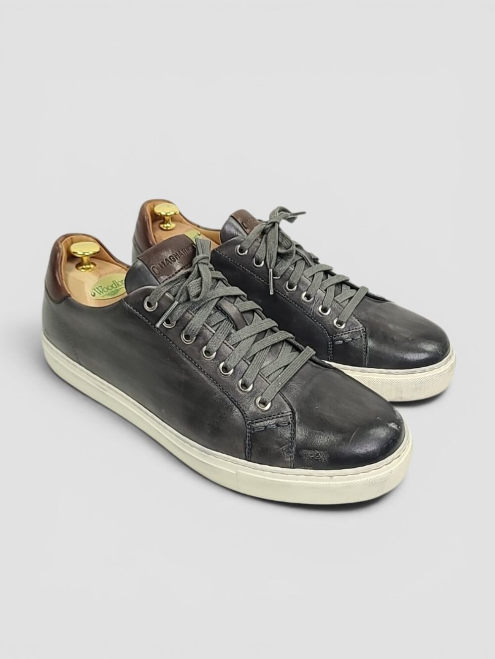 Magnanni Men’s Leather Low-Top LaceUp Sneaker Shoe Size 11.5